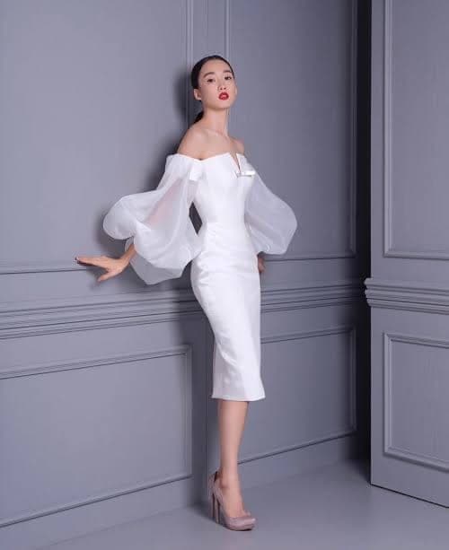 ชุดแต่งงาน ชุดเจ้าสาว สีขาว POEM 1014 Size M-L (38) BKK รูปที่ 2