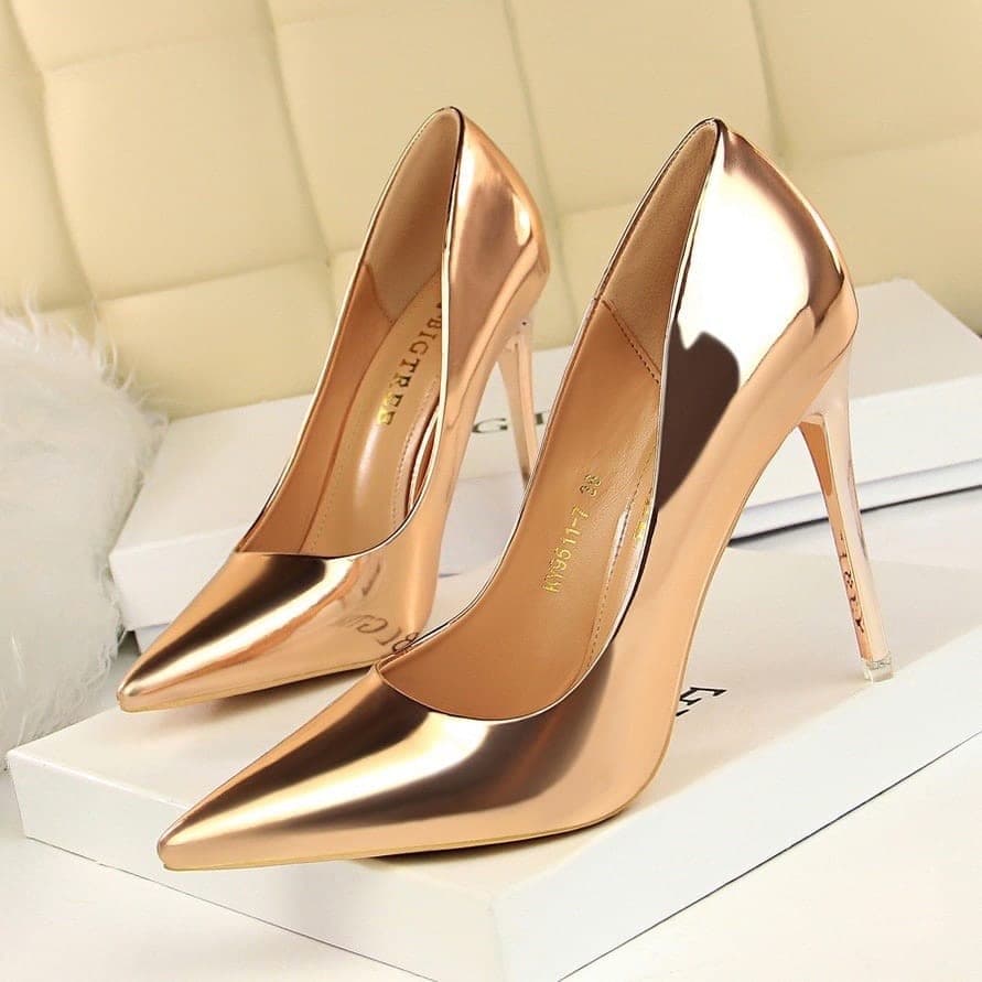 รองเท้า สีเงิน สีทอง 9001 Size 38 BKK รูปที่ 3
