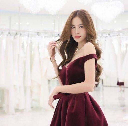 ชุดเดรส สีแดง POEM 1024 Size S (34) BKK รูปที่ 1