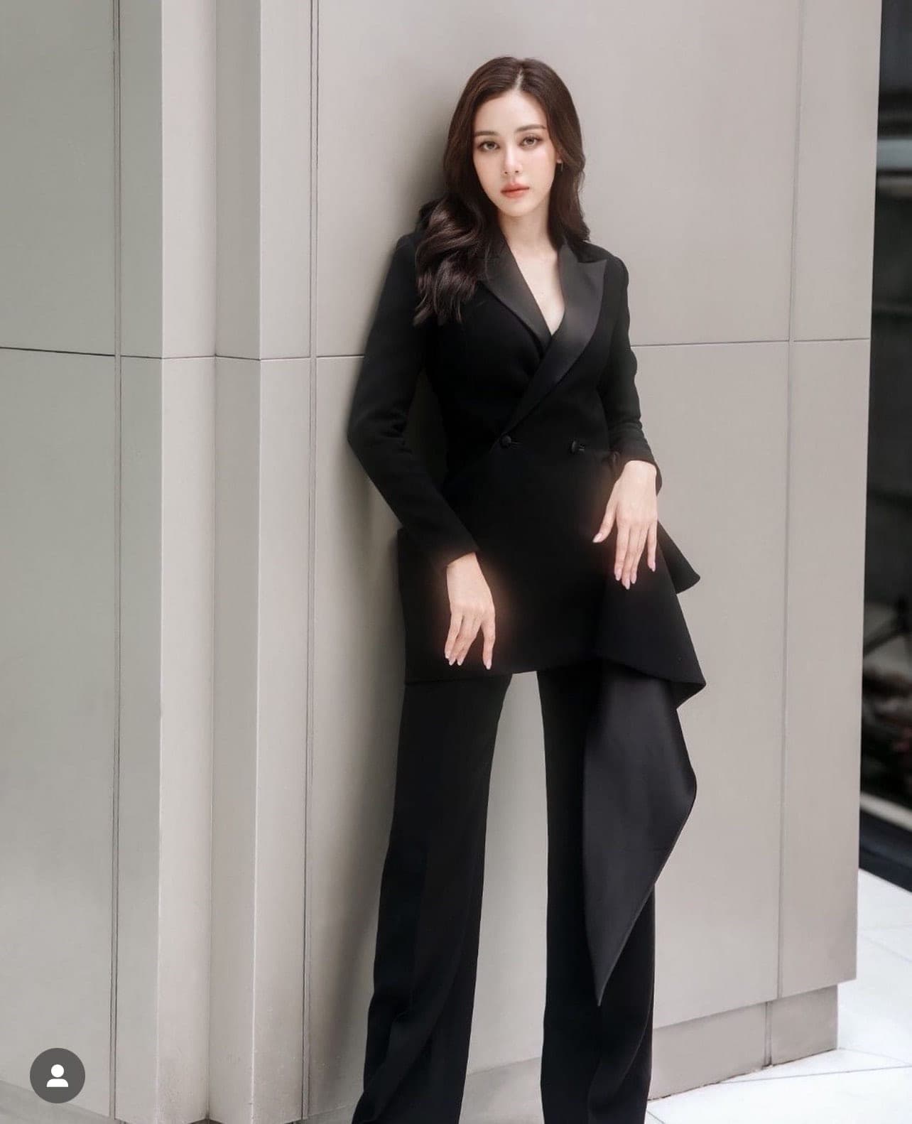 ชุดสูท+กางเกง สีดำ POEM แท้ 1021 Size S-M (36) BKK รูปที่ 5