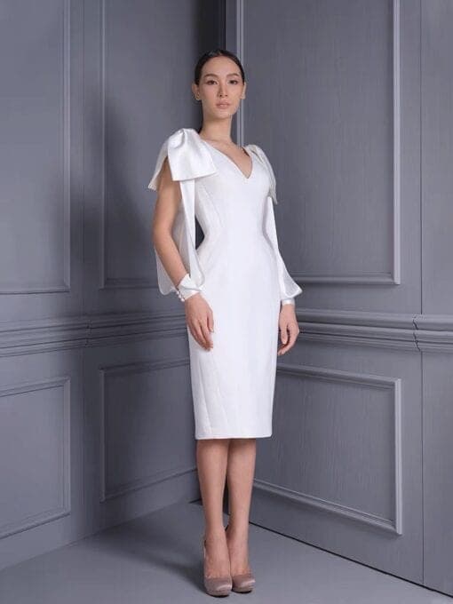 ชุดแต่งงาน ชุดเจ้าสาว สีขาว POEM 1004 Size M-L (40) BKK รูปที่ 5