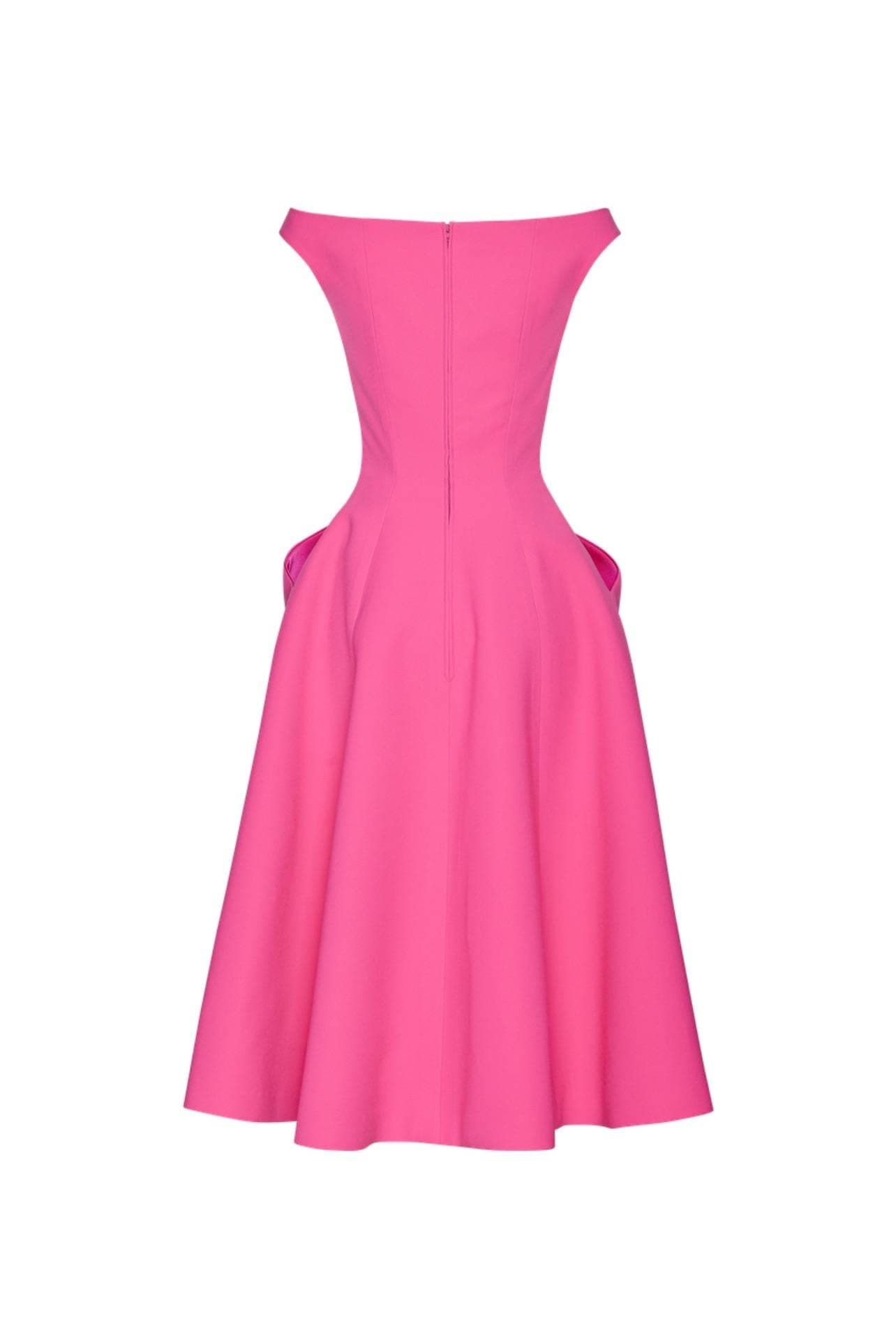 ชุดเดรส สีบานเย็น POEM 1028 Size S-M (34) BKK รูปที่ 3