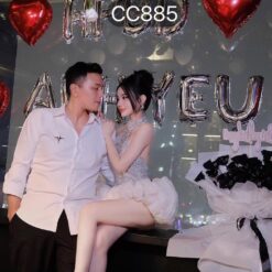 ชุดเดรส คล้องคอ แต่งเพชร+กลิตเตอร์ สีเงิน 2061 Size L