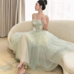 ชุดเดรส สีเขียว Brand HiSo 3021 Size S-M