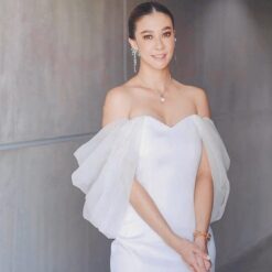 ชุดเดรส สีขาว NICHPBRAND 3046 Size S-M