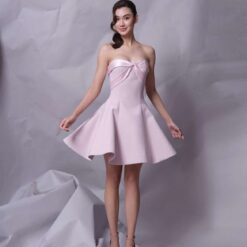 ชุดเดรส สีชมพู POME 1016 Size S-M (36)