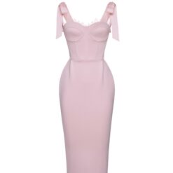 ชุดเดรส POME แท้ สีชมพู 1007 Size S