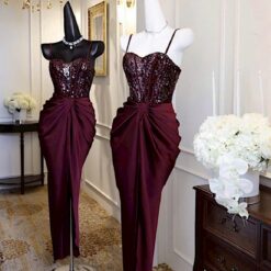 ชุดเดรส-ราตรี สายเดี่ยว สีขาว สีแดง สีครีมทอง ZEN LULU 3070 SIZE S-M