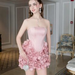 ชุดเดรส กุหลาบ ดำ ชมพู ZEN LULU 2190 SIZE S-M