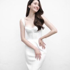 ชุดเดรส สีขาว POEM แท้ 1037 Size S-M (36)