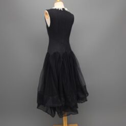 ชุดเดรส แต่งมุก สีดำ 3158 Size M