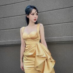 ชุดเดรส สีทอง 𝘾𝙃𝙇𝙊𝙀 𝘿𝙀𝙎𝙄𝙂𝙉 𝙏𝙃𝘼𝙄𝙇𝘼𝙉𝘿 2184 Size S-M