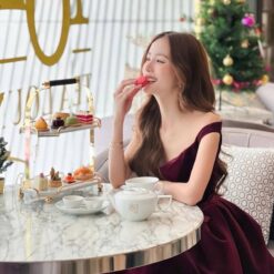 ชุดเดรส สีแดง POEM 1024 Size S (34)