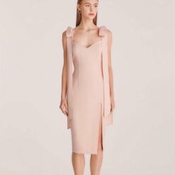 ชุดเดรส ผูกไหล่ สีชมพู NICHPBRAND 2175 Size M