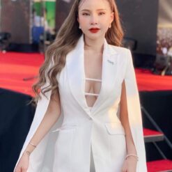 ชุดสูทผ่าแขน+กางเกง POEM 1030 Size S-M (34)