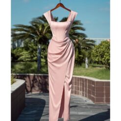 ชุดเดรส ราตรี สีชมพู VANANHSCARLET 3050 Size S-M