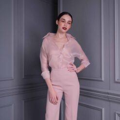 เสื้อเชิ๊ตซีฟอง+เสื้อเกาะอก+กางเกง POEM แท้ 1038  Size S-M (36)