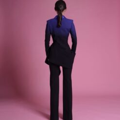 ชุดสูท+กางเกง POEM แท้ สีทูโทน 1026 Size S-M (36)