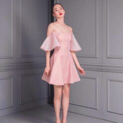 ชุดเดรส สีชมพู POEM 1013 Size S-M (36)