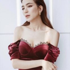 ชุดเดรส สีแดง POME 1006 Size S-M (36)