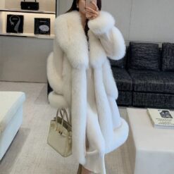 เสื้อ ขนเฟอร์ สีขาว BRAND AIRLY แท้ 9009 Size S-M