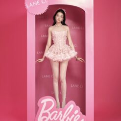 ชุดเดรส เกาะอก ผีเสื้อ สีชมพู BRAND LANE CI 2178 Size S-M