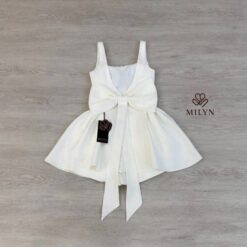 ชุดเซ็ท เสื้อ กางเกง โบว์ สีขาว 4026 Size L