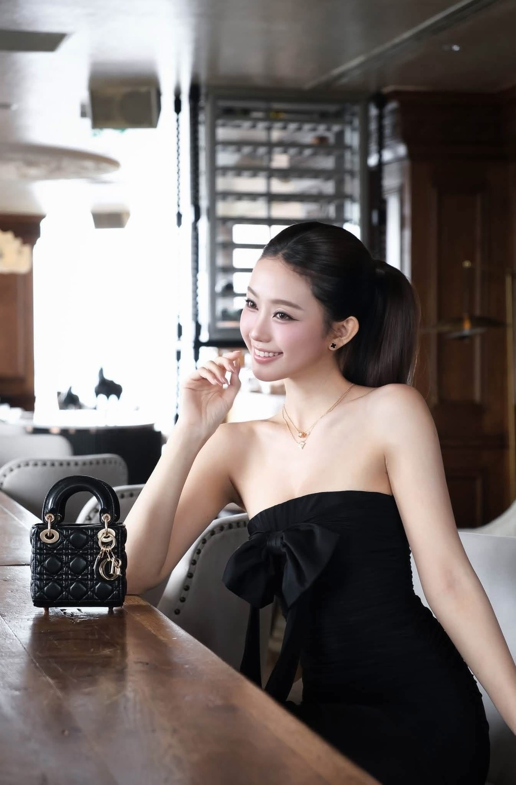 ชุดเดรสยาว ราตรี เกาะอก สีดำ BRAND Tranali 2307 BKK SIZE S-M - Image 7